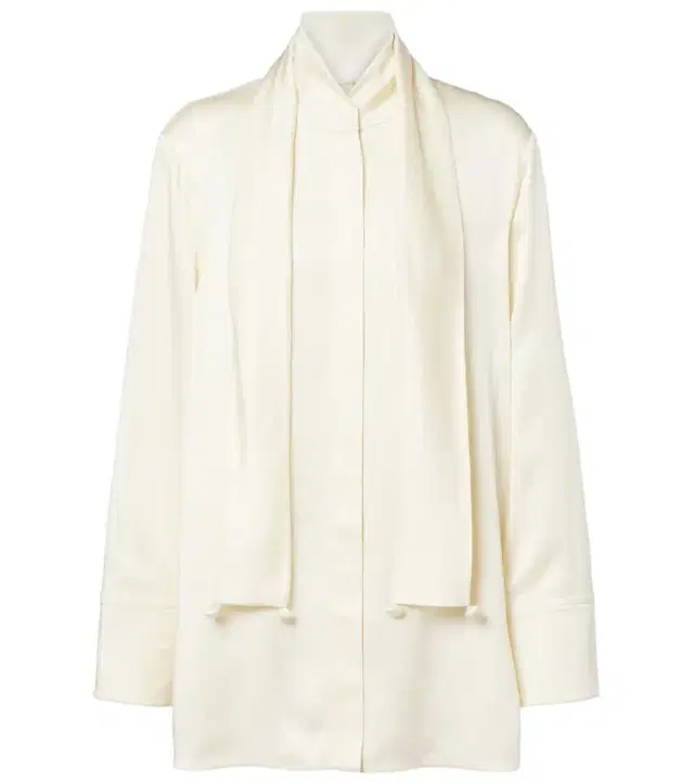 Jil Sander Scarf-detail satin shirt