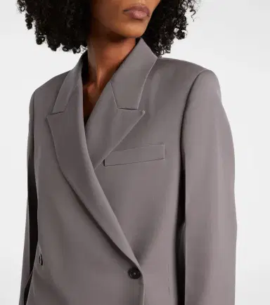 Jil Sander Double-breasted wool gabardine blazer | Thumbnail 5