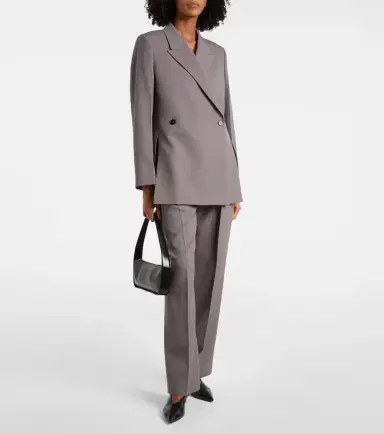 Jil Sander Double-breasted wool gabardine blazer | Thumbnail 6