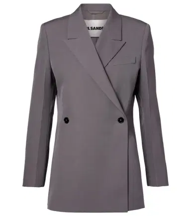 Jil Sander Double-breasted wool gabardine blazer | Thumbnail 1