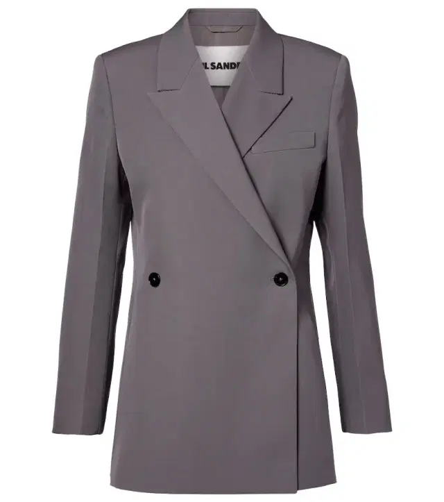 Jil Sander Double-breasted wool gabardine blazer