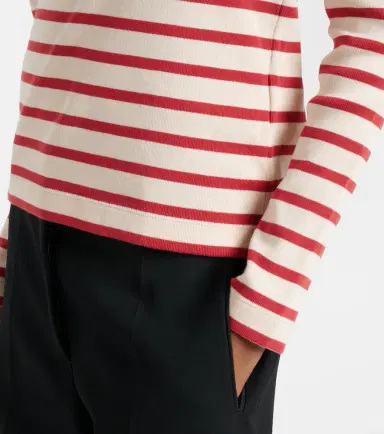 Jil Sander Logo striped cotton T-shirt | Thumbnail 4