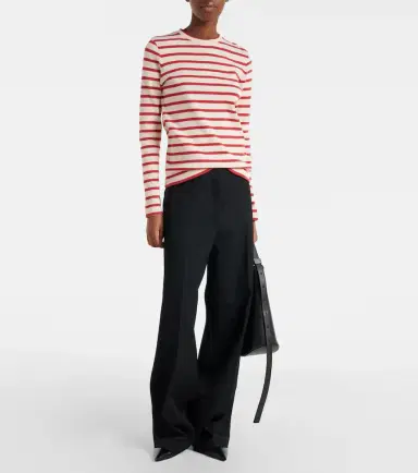 Jil Sander Logo striped cotton T-shirt | Thumbnail 5