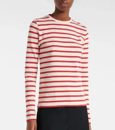 Jil Sander Logo striped cotton T-shirt | Thumbnail 6