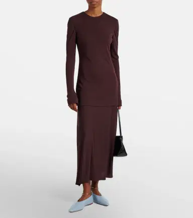 Jil Sander Jersey maxi dress | Thumbnail 4