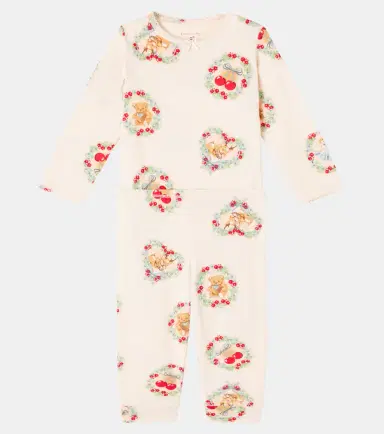 Konges Slojd Konges Sløjd Baby cotton-blend onesie and pants set | Thumbnail 4