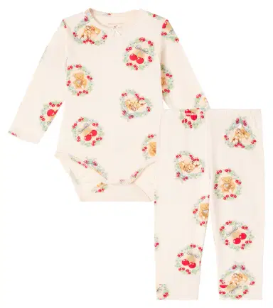 Konges Slojd Konges Sløjd Baby cotton-blend onesie and pants set | Thumbnail 1