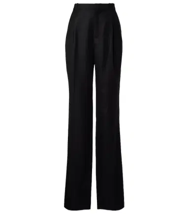 Saint Laurent High-rise cashmere straight pants | Thumbnail 1 Saint Laurent High-rise cashmere straight pants | Thumbnail 1