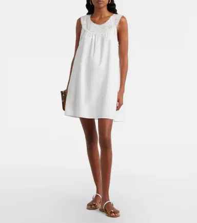 Posse Salma embroidered cotton minidress | Thumbnail 4