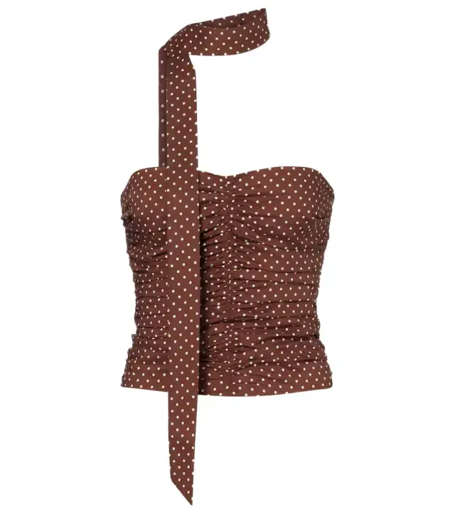 Posse Edie polka-dot top