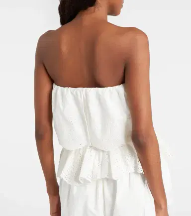 Posse Beryl broderie anglaise peplum cotton top | Thumbnail 5 Posse Beryl broderie anglaise peplum cotton top | Thumbnail 5