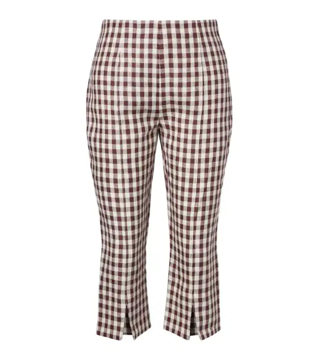 Posse Sadie gingham linen capri pants