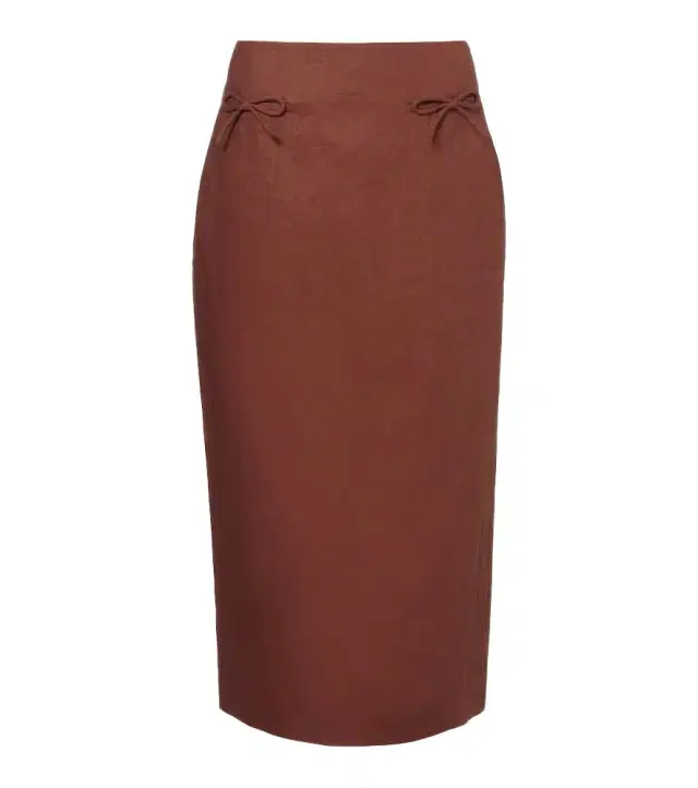 Posse Sabine linen pencil skirt