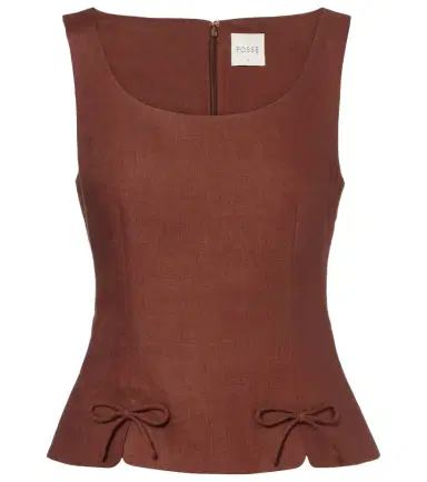 Posse Sabine linen top | Thumbnail 1