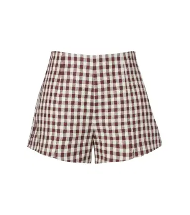 Posse Sadie gingham linen shorts | Thumbnail 1