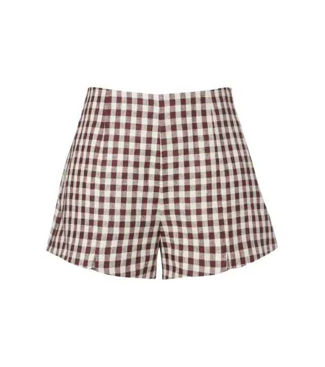 Posse Sadie gingham linen shorts