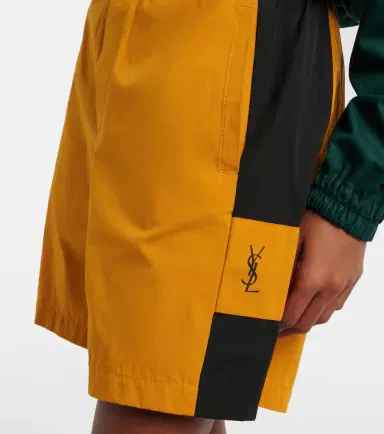 Saint Laurent Cassandre cotton Bermuda shorts | Thumbnail 2