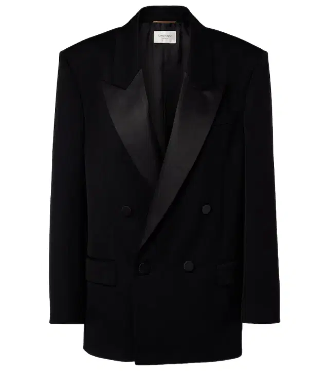 Saint Laurent Double-breasted wool blazer