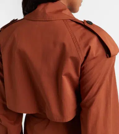 Saint Laurent Oversized cotton and silk trench coat | Thumbnail 7 Saint Laurent Oversized cotton and silk trench coat | Thumbnail 7