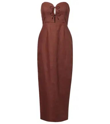 Posse Sabine linen midi dress | Thumbnail 1
