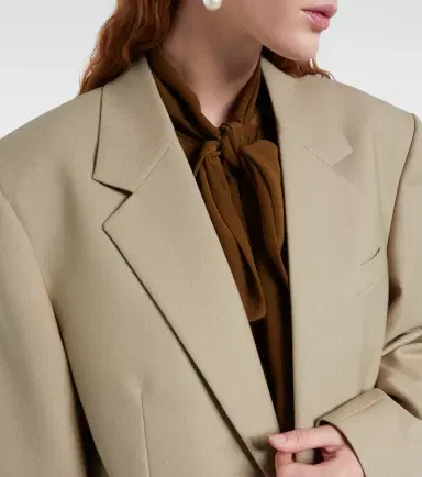 Saint Laurent Wool and silk blazer | Thumbnail 2 Saint Laurent Wool and silk blazer | Thumbnail 2