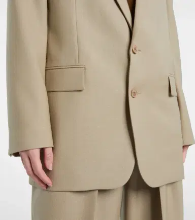 Saint Laurent Wool and silk blazer | Thumbnail 4 Saint Laurent Wool and silk blazer | Thumbnail 4