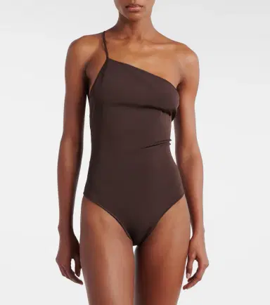 Saint Laurent One-shoulder satin bodysuit | Thumbnail 3