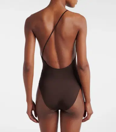 Saint Laurent One-shoulder satin bodysuit | Thumbnail 5