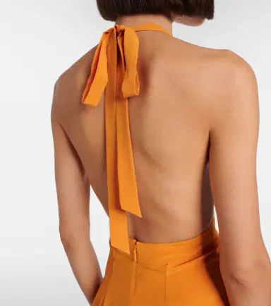 Saint Laurent A Dos Nu silk satin minidress | Thumbnail 3 Saint Laurent A Dos Nu silk satin minidress | Thumbnail 3