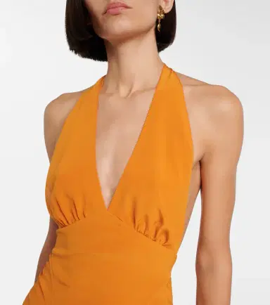 Saint Laurent A Dos Nu silk satin minidress | Thumbnail 5 Saint Laurent A Dos Nu silk satin minidress | Thumbnail 5