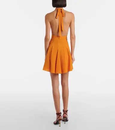 Saint Laurent A Dos Nu silk satin minidress | Thumbnail 6 Saint Laurent A Dos Nu silk satin minidress | Thumbnail 6