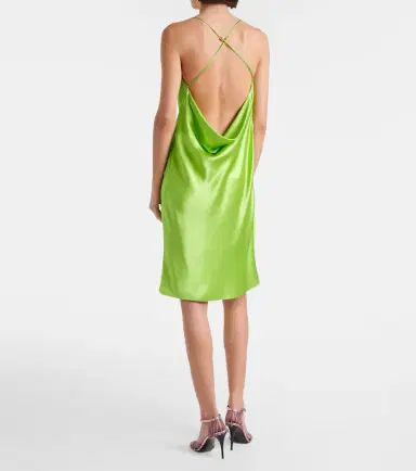 Saint Laurent Silk satin slip dress | Thumbnail 3 Saint Laurent Silk satin slip dress | Thumbnail 3