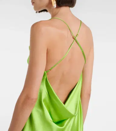 Saint Laurent Silk satin slip dress | Thumbnail 4 Saint Laurent Silk satin slip dress | Thumbnail 4