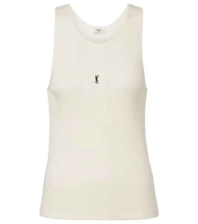 Cassandre ribbed-knit cotton tank top