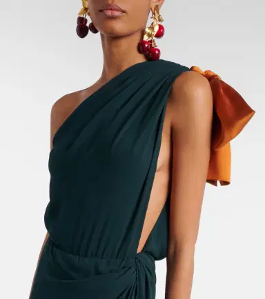 Saint Laurent Silk chiffon gown | Thumbnail 2