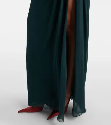 Saint Laurent Silk chiffon gown | Thumbnail 4