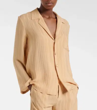 Saint Laurent Striped silk shirt | Thumbnail 3
