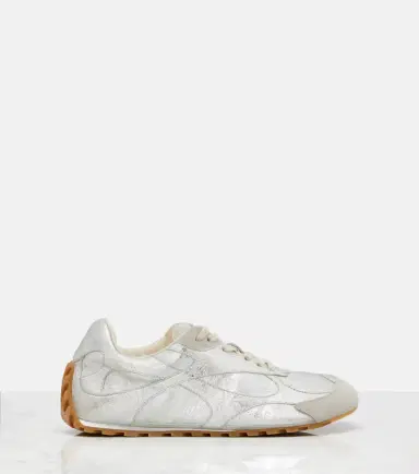 Bottega Veneta Orbit Flash metallic leather sneakers | Thumbnail 2