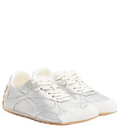 Bottega Veneta Orbit Flash metallic leather sneakers | Thumbnail 1