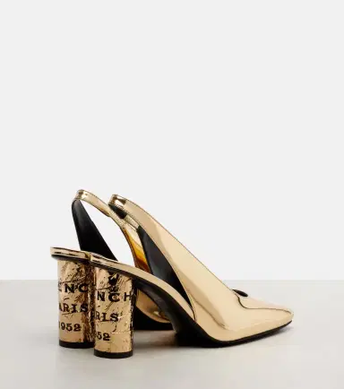 Givenchy Tape mirrored leather slingback pumps | Thumbnail 3