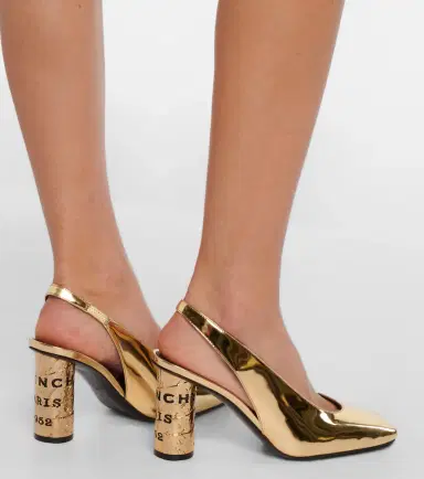 Givenchy Tape mirrored leather slingback pumps | Thumbnail 6