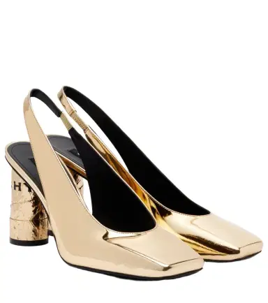 Givenchy Tape mirrored leather slingback pumps | Thumbnail 1