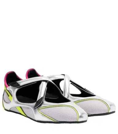 The Attico Floor01 metallic ballet flats | Thumbnail 1 The Attico Floor01 metallic ballet flats | Thumbnail 1
