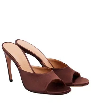 The Attico Betta 95 satin mules | Thumbnail 1 The Attico Betta 95 satin mules | Thumbnail 1