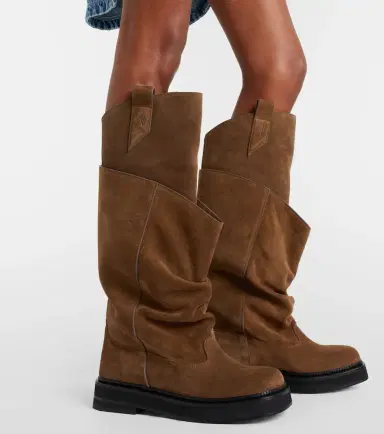 The Attico Passeggiata suede combat boots | Thumbnail 6