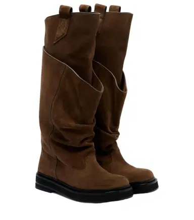 The Attico Passeggiata suede combat boots | Thumbnail 1