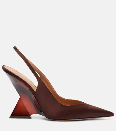 The Attico Satin slingback wedges | Thumbnail 2 The Attico Satin slingback wedges | Thumbnail 2