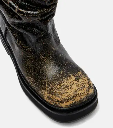 The Attico Passeggiata leather combat boots | Thumbnail 4
