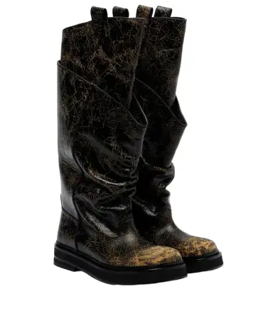 The Attico Passeggiata leather combat boots | Thumbnail 1