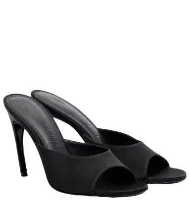 The Attico Betta satin mules | Thumbnail 1 The Attico Betta satin mules | Thumbnail 1
